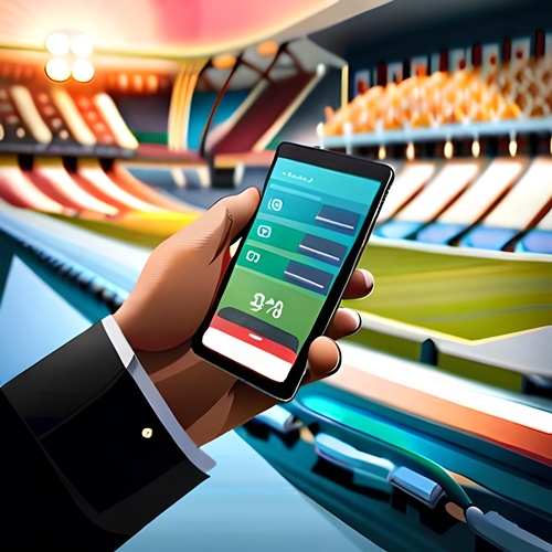 Une main tenant une app d’Exchange Betting